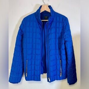 J.Crew Goose Down Quilted Puffer Jacket In Beautiful Royal Blue
Size Medium